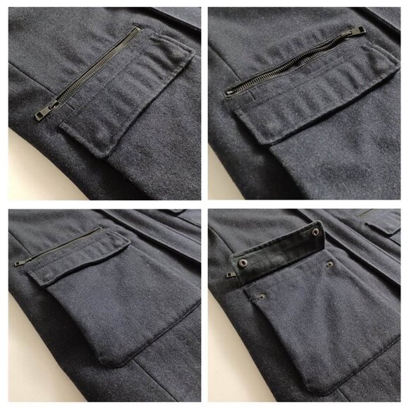 Calvin Klein Wool Blend Detachable Hood Coat - Picture 4 of 16